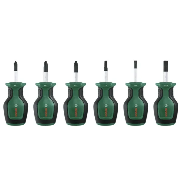 Bosch 1600A032UK Kısa Tornavida Seti 6 Parça
