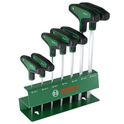 Bosch 1600A039J1 T Saplı Altıgen Tornavida Seti (7 parça)
