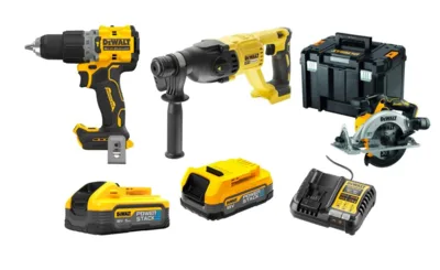 Dewalt DCD805NT & Dewalt DCH133NT & Dewalt DCS565NT & Dewalt DCB1104 & Dewalt DCBP518 & Dewalt DCBP034 Powerstack Set