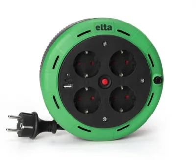 ELTA MAKARALI UZATMA KABLOSU 5M (UST + TYPE C GİRİŞ)