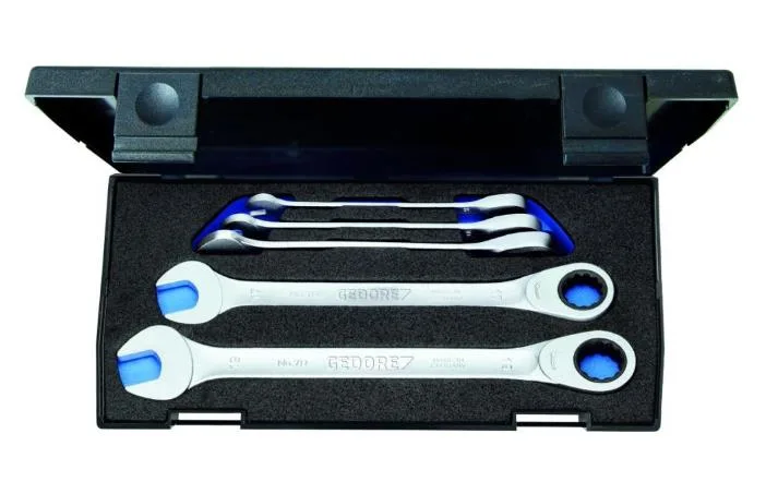 Gedore Kombine Cırcır Anahtar Seti 5 Parça 8-19 mm