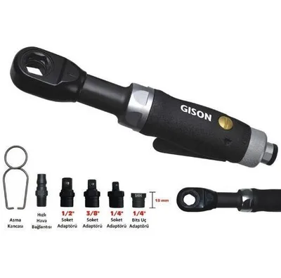 Gison GP-854J 1/4'' 6.35 mm Havalı Cırcır Kolu