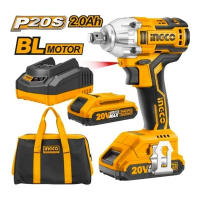 İngco CIWLI2001 Li-ion Akülü Somun Sıkma Kömürsüz 1/2'' 20V 2.0Ah