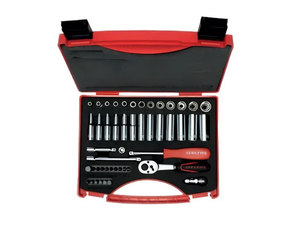 İzeltaş 1/4 Altı Köşe Lokma Anahtar ve Bits Set 48 Parça