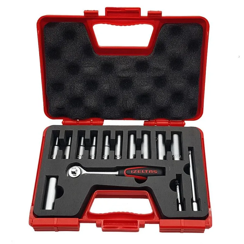 İzeltaş 1/4 Derin Lokma Anahtar Takımı(14 parça)