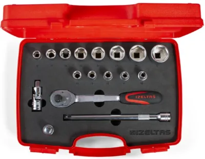 İzeltaş 1113 1/2'' Altı Köşe Lokma Anahtar Takımı 17 Parça