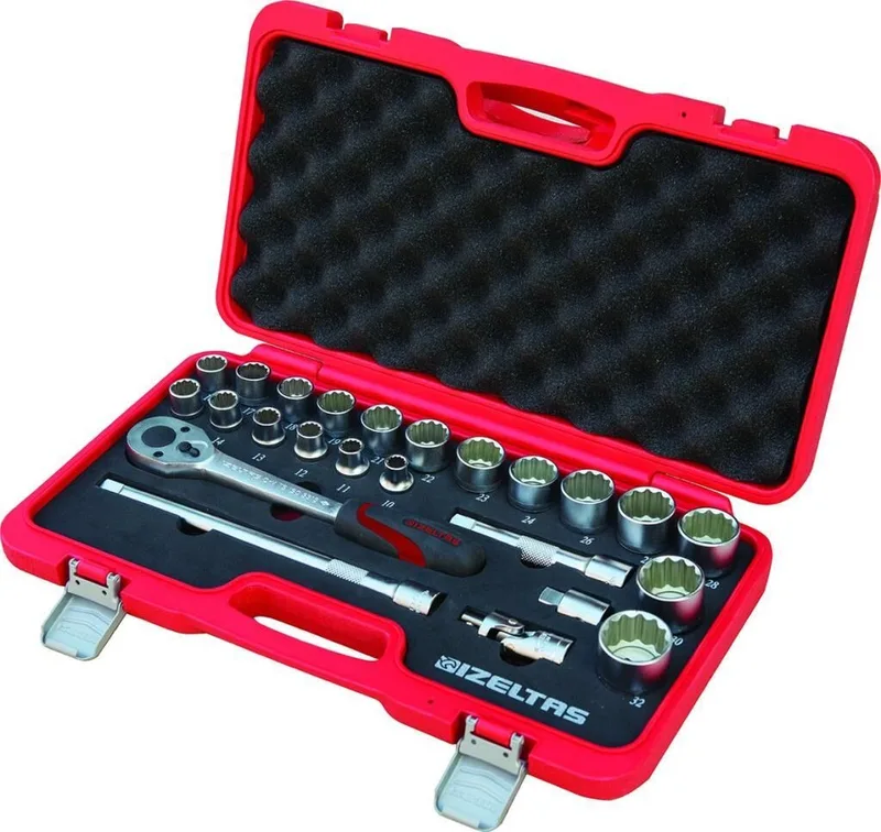 İzeltaş 24 lü Sae Lokma Anahtar Takımı 1/2''