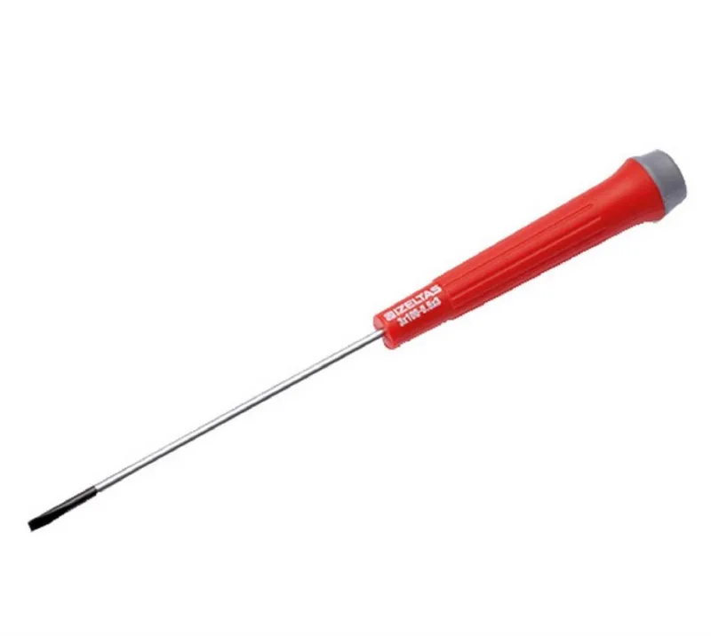 İzeltaş Elektronikçi Tip Klemens Düz Uçlu Tornavıda 2.5x60