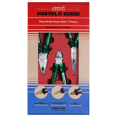 İzeltaş Nostalji Pense 3'lü Set