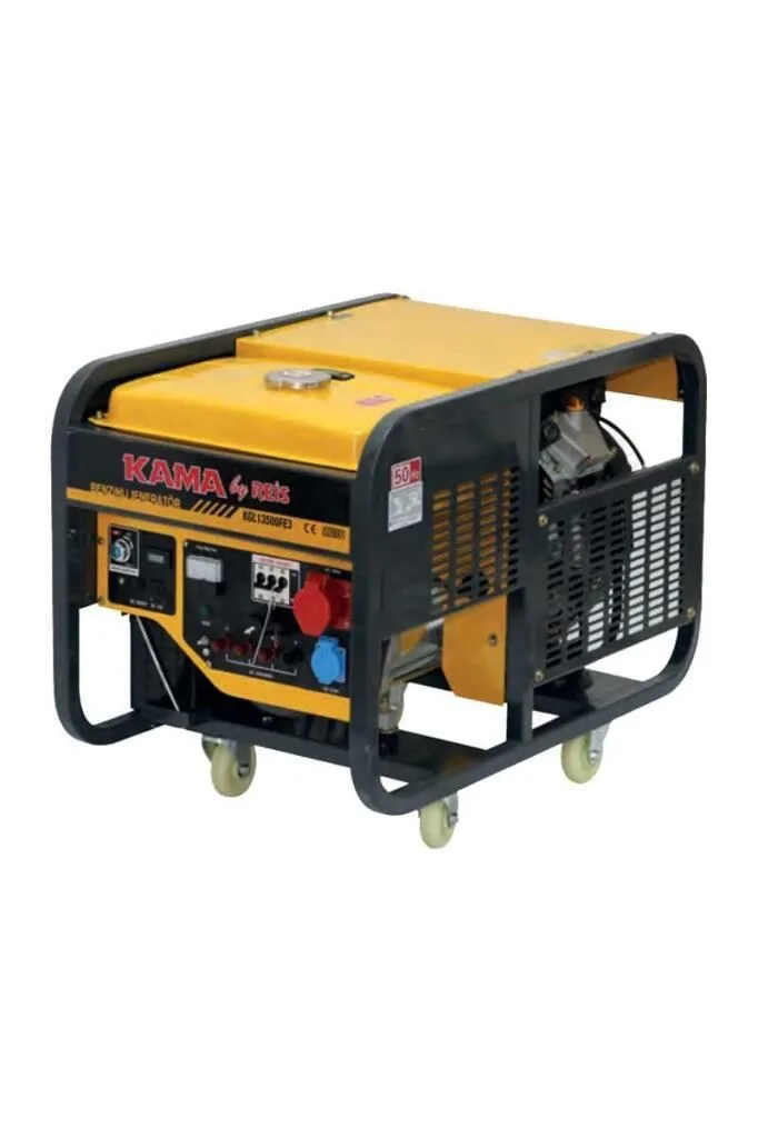 Kama KGL 13500 FE3 Marşlı 13,5 kVA Trifaze Benzinli Jeneratör