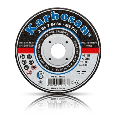 Karbosan 115x3.0x22.23 A36TBF80 Metal Kesme Diski Düz