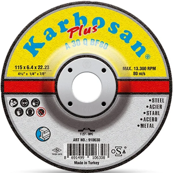 Karbosan Endüstriyel Metal Plus Taşlama Diski x x 22.23