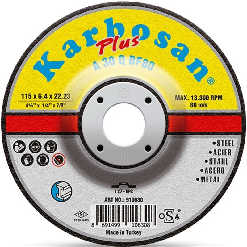 Karbosan Endüstriyel Metal Plus Taşlama Diski x x 22.23