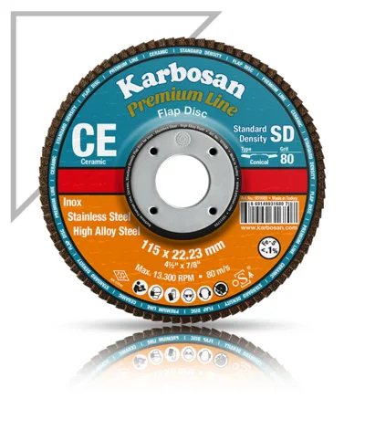 Karbosan Seramik Flap Disk 	125 x 22.23