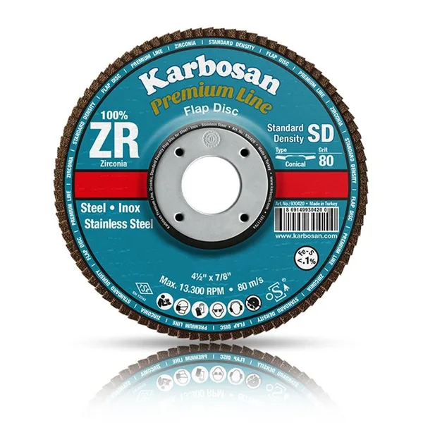 Karbosan Zirkonyum Flap Disk x 22.23 - Kum