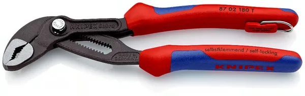 Knipex 87 02 180T Yaylı Fort Pense 180mm Asma Hakalı
