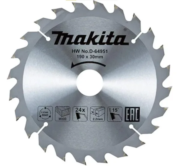 Makita D-64951 190x30mm 24Diş Elmas Daire Testere