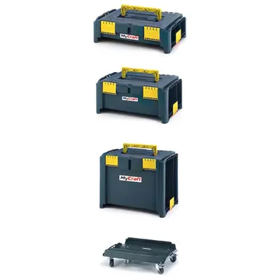 MyCraft MD-Set 3'lü Tekerlekli Katlı Takım Çantası