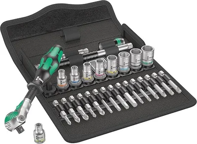 Wera 8100 SA 9 Zyklop Speed Cırcır Seti 1/4' 28 Parça