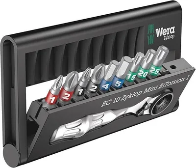 Wera Bit-Check 10 Zyklop Mini BiTorsion 1 Cırcır Seti