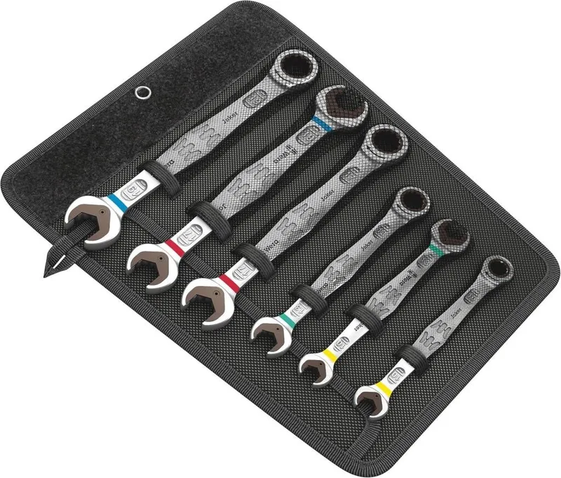 Wera 6000/6002 Joker Cırcır Kombine Anahtar/Açık Ağız Anahtar Seti,