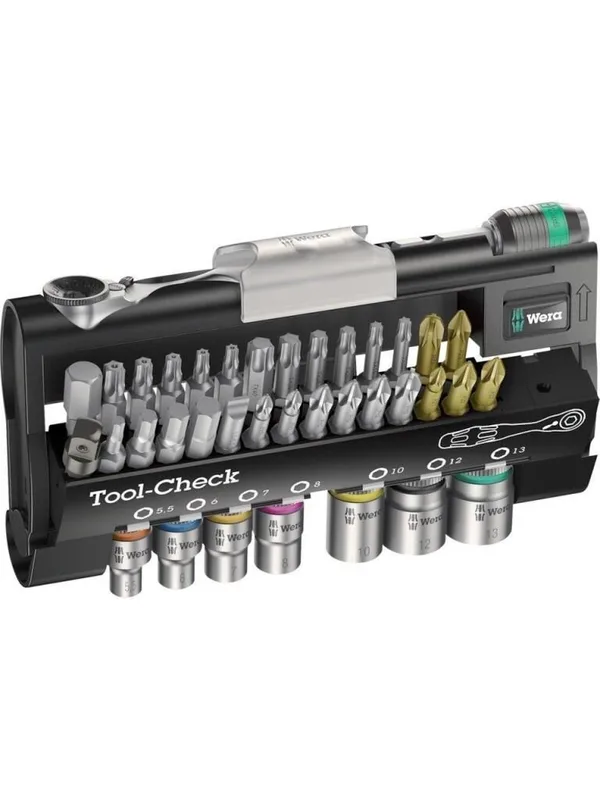 Wera Tool-Check 1 Bits Uç ve Cırcır Seti