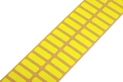 210-811/000-002 20x8 mm tekstil etiket, kendinden yapışkanlı, 3000 adet/rulo