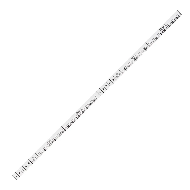 709-178 862, 869, 870 ve 270 için 7,5 mm şerit etiket, 50m. Beyaz