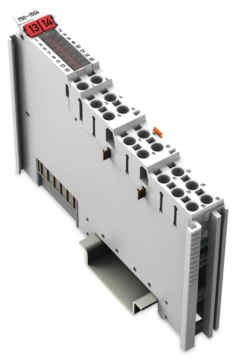 750-1504 16 kanallı dijital çıkış; 24 VDC; 0,5 A; açık gri