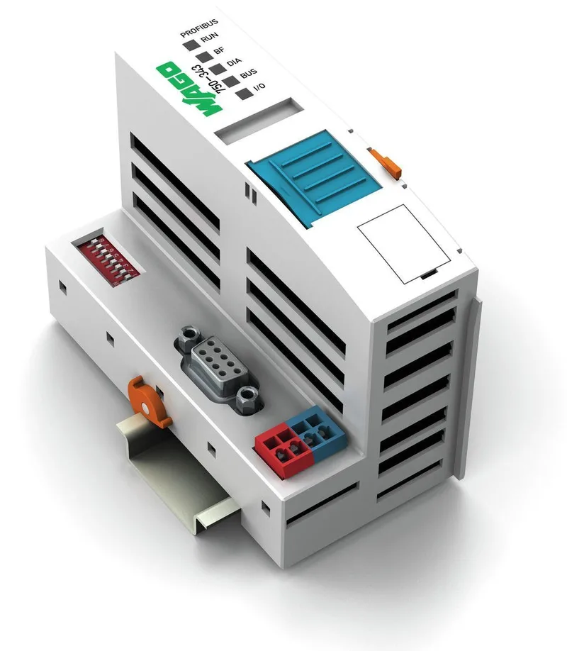 750-343 PROFIBUS DP Fieldbus Kuplörü; 12 MBd; ECO; açık gri