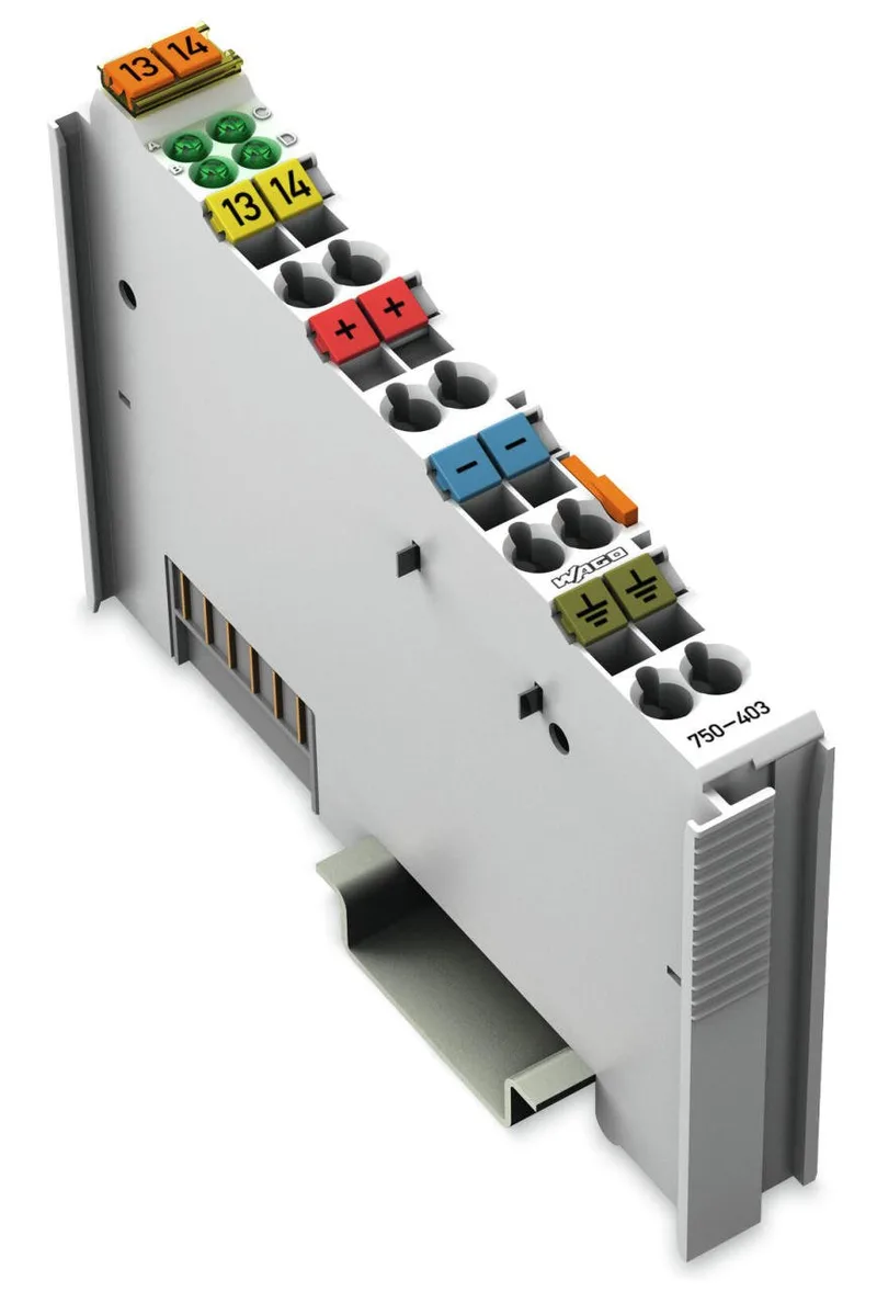 750-403 4 kanallı dijital giriş; 24 VDC; 0,2 ms; açık gri