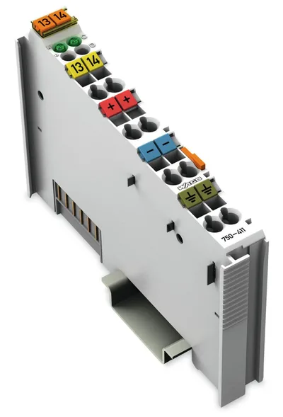 750-411 2 kanallı dijital giriş; 24 VDC; 0,2 ms; Yakınlık anahtarı; açık gri