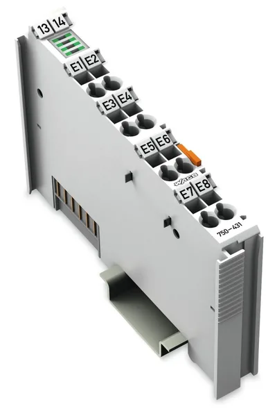 750-431 8 kanallı dijital giriş; 24 VDC; 0,2 ms; açık gri