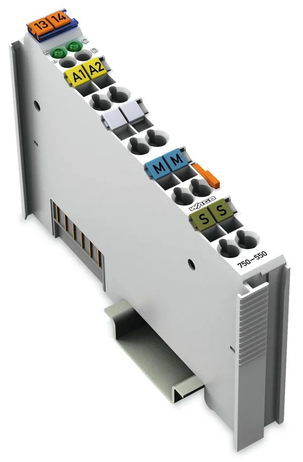 750-550 2 kanallı analog çıkış; 0 ... 10 VDC; açık gri