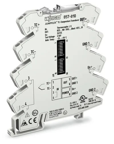 857-810 Termokupllar için Sıcaklık Sinyali Dönüştürücü
