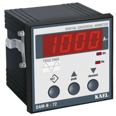 DAM-B-72 AC Universal Ampermetre Aşırı Akım Setli