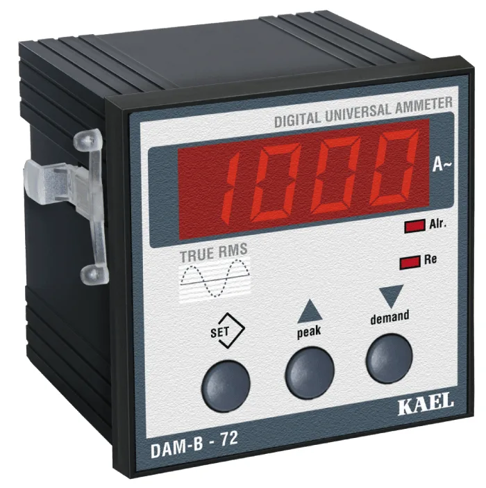DAM-B-72 AC Universal Ampermetre Aşırı Akım Setli
