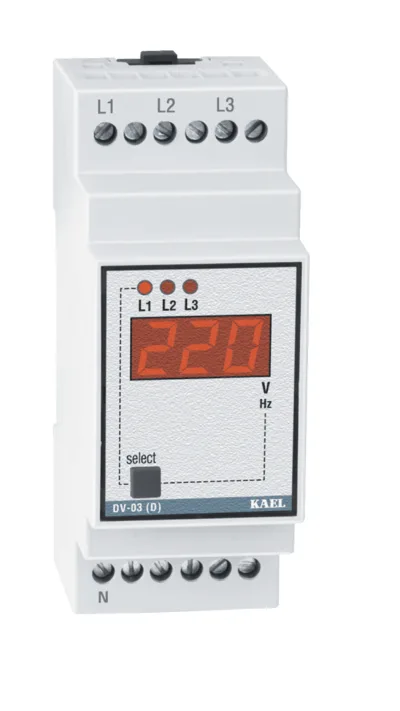 DV-03-D Seçilebilir 3 Fazlı AC Voltmetre & Frekansmetre