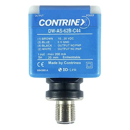 DW-AS-62B-C44 20mm 40 x 40 (C44), Gömülebilir NPN, Değiştirme (NO / NC) M12 4 pimli Endüktif Sensör