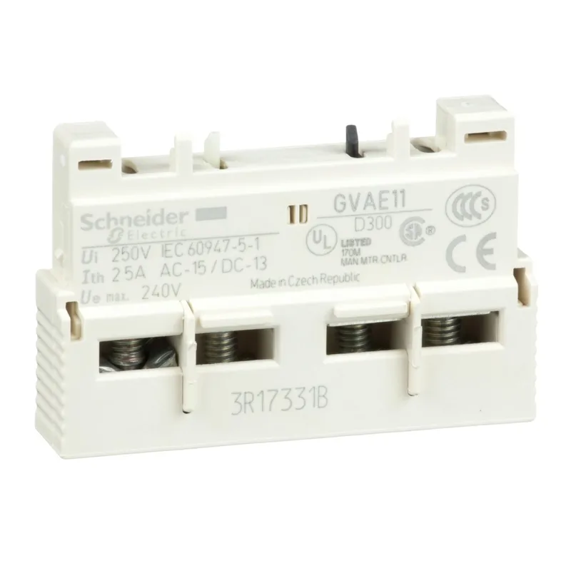 GVAE11 1NA + 1NK Öne takılan tip yardımcı kontak blok