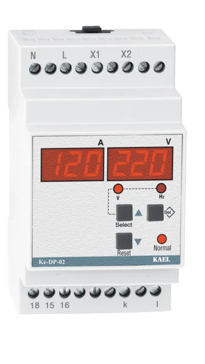 ke-DP-02 1 Faz Gerilim ve Akım Koruma Rölesi X/5 A