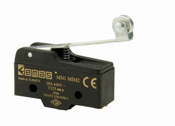 Metal Uzun Kollu Makaralı 1CO MN1 Serisi Plastik Mini Switch