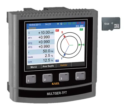 MULTISER-05-PC-TFT Şebeke Analizörü