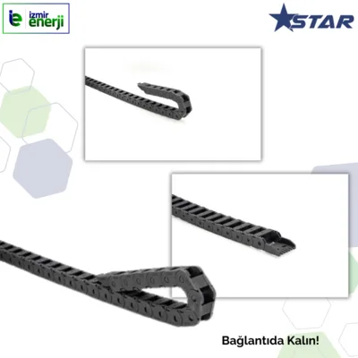 S20 Plastik Hafif Seri 20x55 Hareketli Kablo Kanalı