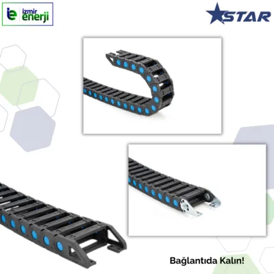 Hareketli Kablo  Kanalı S42 Plastik Orta Açık Seri 050