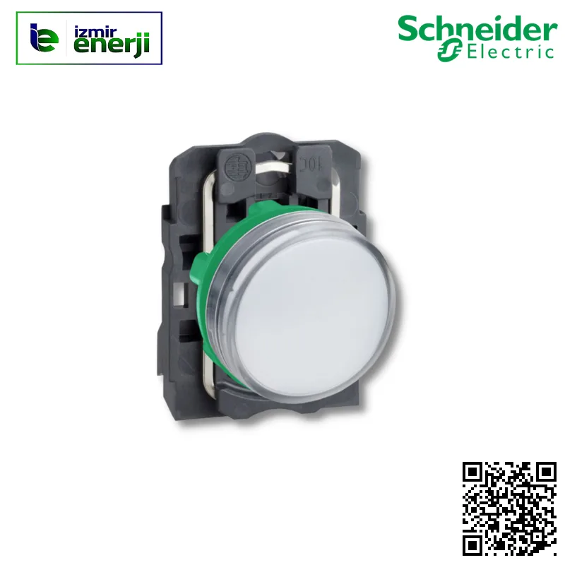 XB5-AVB1 LED”li 24 V AC/DC beslemeli Beyaz Sinyal Lambası