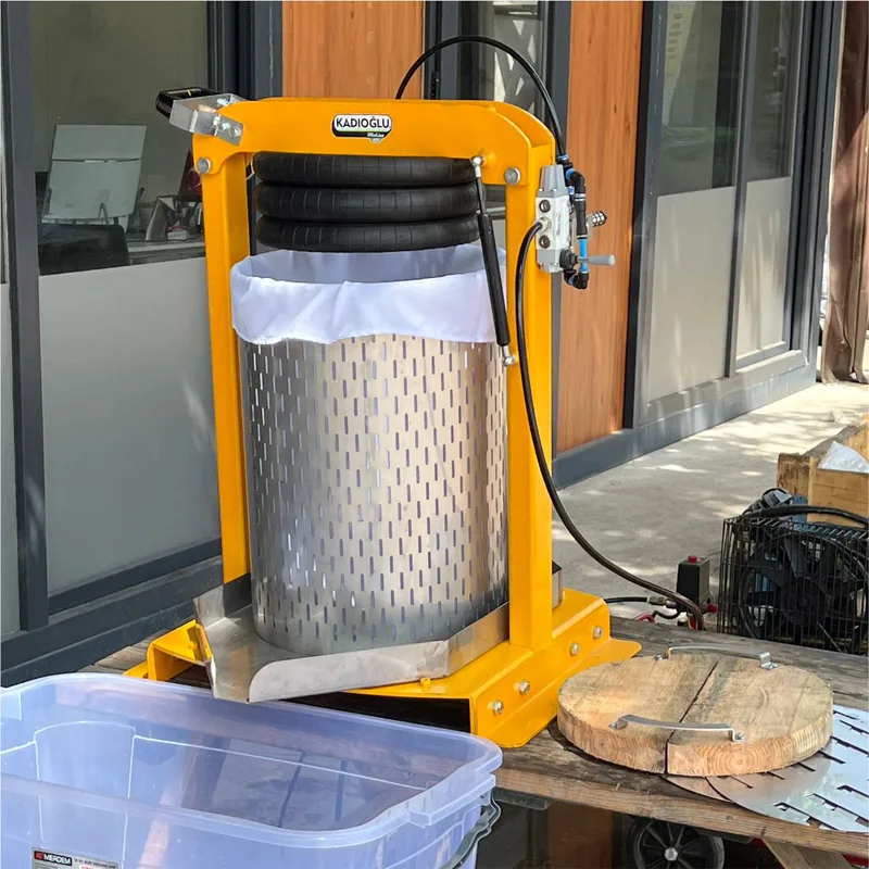 Kadıoğlu KP3000 Dikey Körüklü Pnömatik Meyve Üzüm Presi (50 Litre)