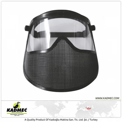 Yarı Profesyonel Tip Yüz Koruyucu Yarım Camlı+Telli Maske