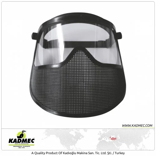 Yarı Profesyonel Tip Yüz Koruyucu Yarım Camlı+Telli Maske