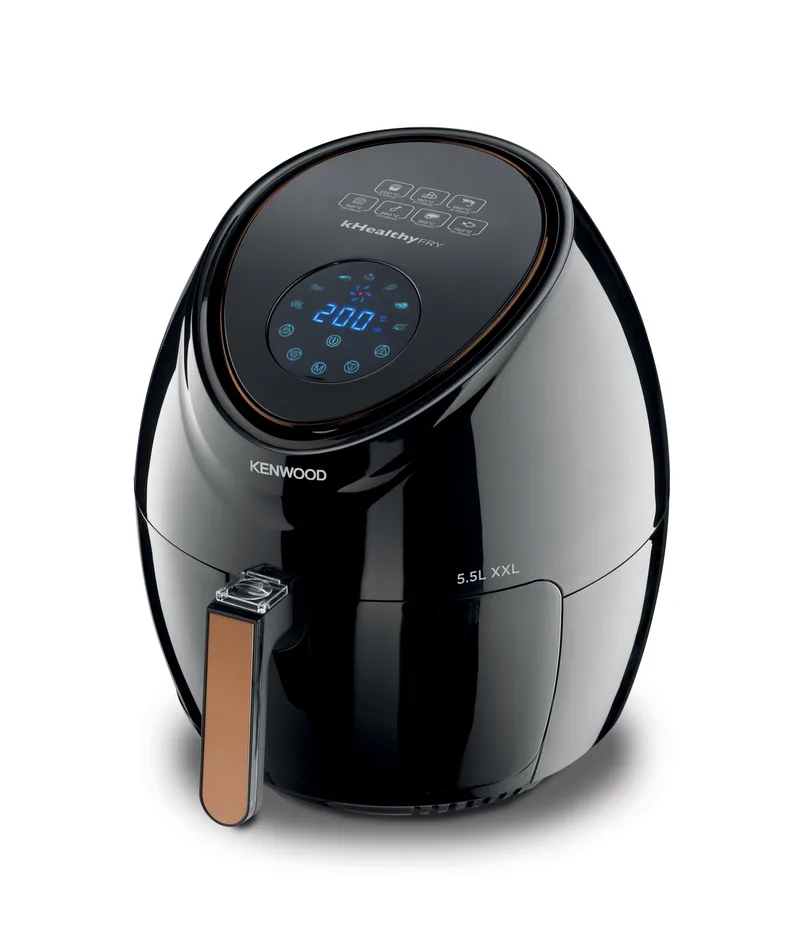 Kenwood XXL 5,5 Lt Geniş Kapasite Siyah Sıcak Hava Fritözü HFP50.000BK